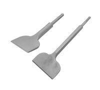 2 cinceles anchos doblados para azulejos, herramienta de taladro eléctrico resistente para azulejos, yesos viejos, pared, hormigón, duraderos