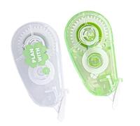 2 cintas correctoras compactas portátiles beiges para una escritura suave, ergonómica, cómoda, cobertura oculta, escuela, oficina, uso corrector