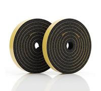 2 cintas de espuma neopreno for burletes, tira sellado células cerradas alta densidad, for puertas y ventanas, for aislamiento acústico absorción impactos(78 3/4"x1 37/64"x1 3/16")