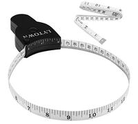 2 cintas métricas corporales de 150 cm, cinta métrica retráctil para medición corporal y pérdida de peso, cinta métrica corporal precisa para fitness, sastrería, costura, manualidades, ropa