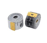 2 cintas métricas portátiles de fibra de vidrio, suaves y flexibles, for costura corporal.