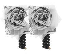 2 cintas para el pelo trenzadas de burbujas de estilo chino, en espiral, de alambre para teléfono, hechas a mano, material duradero, diseño ligero y cómodo, tamaño ajustable, agarre antideslizante