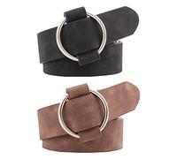 2 Cinturones, Cinturón De Color Sólido Simple, Cinturón De Moda Femenino, Cinturón De Personalidad Creativo, Cinturón De Jeans, Pantalones De Ropa Banda De Decoración De Taziness