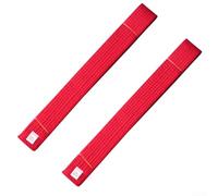 2 cinturones de algodón para clasificación de taekwondo para una calificación efectiva y motivación en artes marciales (rojo)