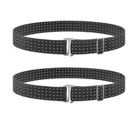 2 cinturones de camisa para quedarse, soporte de camisa para hombre ajustable elástico, cintura oculta, cinturón de fijación de camisa ajustable, cinturón de cierre de camisa para hombre y mujer,