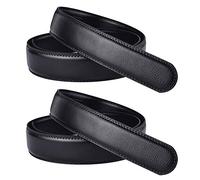 2 cinturones de repuesto automáticos de piel suave para hombre, sin hebilla, 120 cm