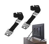 2 cinturones de seguridad para muebles, TV antilavado, cinturón ajustable para muebles, muebles fijos para seguridad infantil, utilizado para TV, oficina, gabinete (negro)