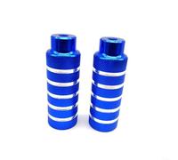 2 clavijas de bicicleta de aleación de aluminio antideslizante eje trasero 110 × 38 mm (azul)