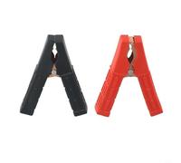 2 clips de abrazadera de batería de cobre resistentes para cables de coche, 100 A, 1200 W, conectores de clip aislados para pruebas eléctricas