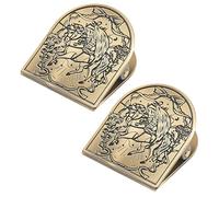 2 clips de documentos antiguos multiusos para marcapáginas, clips decorativos para álbumes de recortes, clips de metal retro para cuaderno, diario, planificador, clips de metal retro