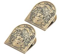 2 clips de documentos antiguos multiusos para marcapáginas, clips decorativos para álbumes de recortes, clips de metal retro para cuaderno, diario, planificador, clips de metal retro