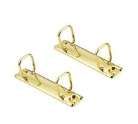 2 clips de encuadernación de metal de dos agujeros resistentes, organizador de archivos de oficina para documentos, papel, suministros de oficina, anillos de metal para documentos gruesos