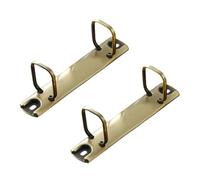 2 clips de encuadernación de metal de dos agujeros resistentes, organizador de archivos de oficina para documentos, papel, suministros de oficina, anillos de metal para documentos gruesos