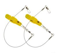 2 clips de liberación de línea de pesca para cepilladora costa afuera y agarre de potencia Downrigger, tensión ajustable para un mejor rendimiento de pesca (amarillo)