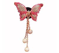 2 clips de mariposa de 110 x 56 mm, ambientadores de coche, decoración de cristal de mariposas, brillantes, clips de aire para coche, elegantes, difusor de perfume para coche, clip de ventilación