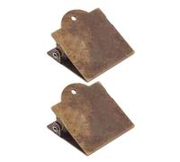 2 clips de papel de metal para notas retro, clips de página, clips de página para recibos, notas, billetes, documentos, clips retro