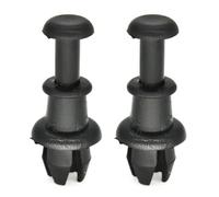 2 clips de retención de cuerda para bandeja de paquetes, clip de retención de cuerda, remaches de repuesto negros, clips de cuerda para colgar