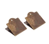 2 clips de retro para notas, marcapáginas de metal, pinzas para páginas de álbumes de recortes, clips para páginas de libros para recibos, notas, documentos, retro