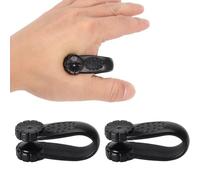 2 Clips de Shiatsu Portátiles, Anillos de Masaje Shiatsu, Masajeador de Alivio, Anillos de Shiatsu Sensoriales Portátiles, Clip de Punto de Presión de Mano de Acupresión para (Negro)