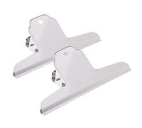 2 Clips de toro Extra grandes/Clip de agarre fuerte resistente/Clips de papel de carpeta de Metal/para pinturas, dibujos, libros, mapas, papeles, paños (16cm)