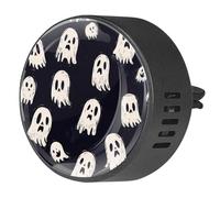 2 clips de ventilación para coche, ambientador con impresiones de fantasmas de Halloween, difusor de aceite esencial de aromaterapia
