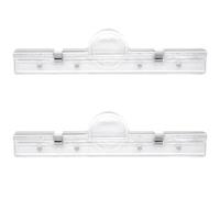 2 clips magnéticos grandes 4 en 1 para superficies metálicas, clips resistentes con imán potente, accesorios transparentes para documentos, fotos, notas, imanes de nevera y material escolar de