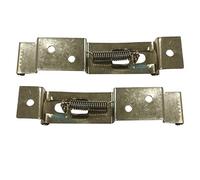 2 clips o soportes para placa de matrícula, abrazaderas para placa de matrícula, soporte de placa de registro de acero inoxidable con resorte (2 unidades)