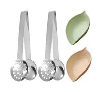 2 Clips Para Bolsitas De Té, 2 Platillos De Té, Prensa De Té, Alicates Para Exprimir Bolsitas De Té, Herramienta Para Exprimir Bolsitas De Té, Clip Para Bolsitas De Té