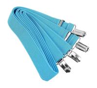 2 clips para guantes, elásticos y ajustables, para exteriores, invierno, para niños, color azul lago