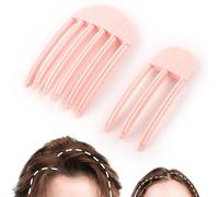 2 clips voluminizadores de cabello rosa para flequillo esponjoso, peine de peinado moldeador de viento, pinzas para el cabello voluminizadoras, pinzas de raíz para un peinado natural, herramienta de