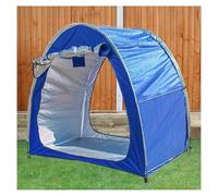 2 cobertizos de Almacenamiento para Bicicletas al Aire Libre, empalmables, con Tela Oxford 210D PU4000, Cubiertas Impermeables para Bicicletas, Color Morado y Azul.