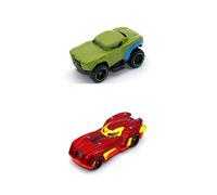 (2 coches)Avengers Alloy Batmobile Car Capitán América Hulk Ironman Spiderman Modelo de coche de carreras