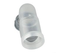 2 codos de drenaje de fregadero de 45 mm con función antifunción y cuerpo transparente para un ajuste perfecto en gabinetes de cocina y baño