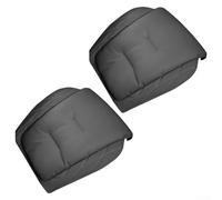 2 cojines de asiento de coche para BMW y Mercedes con material de cuero, diseñados para adaptarse a los asientos principales del conductor, mejorar la comodidad y el apoyo durante la conducción (negro