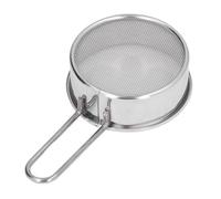 2 coladores pequeños de acero inoxidable, colador fino pequeño, colador de cóctel redondo, mini tamiz de harina para cócteles, té, hierbas, café, bebidas, pasteles, adobo(L)