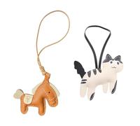 2 Coles, Adornos con Forma De Animal, Accesorios De Escritorio De Oficina, Decoración De Bolsos para Llaves, Regalos Conmemorativos De Viaje.