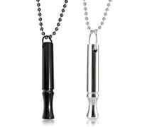 2 Collar de Respiración Set,Cadenas Respiratorias para Dejar de Fumar, Acero Inoxidable Reduce El Estrés,Collar de Ansiedad para Ejercicios de Respiración, Meditación, Mujeres Hombres