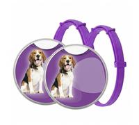 2 collares calmantes para perros con feromonas que duran 60 días, alivio de la ansiedad, ajustable, impermeable, para perros pequeños, medianos y grandes (color morado, 70 cm)