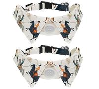 2 collares de perro con patrón de Wild West Cowboys para hombre, con pajarita, diseño de solapa ajustable, collar para mascotas para perros pequeños, cachorros y gatos