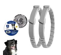 2 collares para perros, Collar para perros, seguros, impermeables y ajustables, para mascotas medianas y grandes (62 cm)