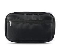 2 colores bolsa de pincel cosmético, bolsa de pincel de maquillaje portátil, multifuncional, organizador de pincel de maquillaje para tienda de rímel delineador de labios (Negro)