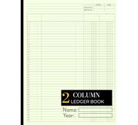 2 Column Ledger Book: Large Two Columnar Record Keeping Pad and Notebook for Bookkeeping, Accounting, Income and Expense | Perfect for Small Business & Personal Finance|8.5 x 11 inches