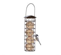 2 comedero pájaros bolas grasa Alimentador vertical aves Soporte bolas sebo