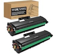 2 Compatibles MLT-D101S Cartuchos de tóner para Samsung ML-2160 ML-2161 ML-2162 ML-2164W ML-2165 ML-2165W ML-2168 ML-2168W SCX-3400 SCX-3405 SCX-3405FW SCX-3405W SF-760P - Negro, Alta Capacidad