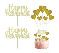 2 complementos de texto y 7 complementos de amor, decoración de tartas, decoración de tartas (dorado)