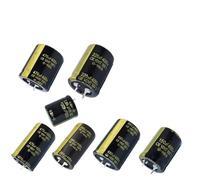 2 condensadores electrolíticos de de 400 V, 100 UF, 150 UF, 220 UF, 330 UF, 470 UF, 560 UF, 680 UF, 820 UF y 1000 UF for amplificadores de alta fidelidad con baja ESR.(400V100UF 22x25)