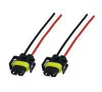 2 Conector Bombilla H8 & H11 para Faros Ficha Portalámparas Casquillo Enchufe Bombillas H8 & H11 PGJ19-1 PGJ19-2 Terminal Clavija Conexion para Lámparas con cable - para coche camion quad - B555-2-2