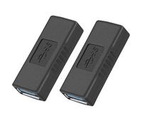 2 conectores adaptadores USB 3.0 tipo A hembra a hembra