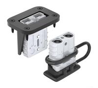 2 conectores de cable de batería de 50 A con soporte para coche, autocaravana, caravana, barco