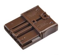 2 conectores de cable y cable SBS75X 75A 600V con terminales de cobre chapado en plata y carcasa ignífuga de PC para batería de litio (negro)